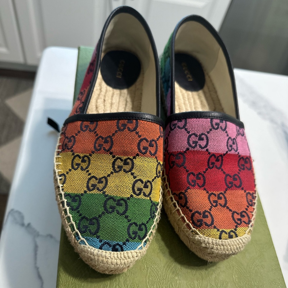 Gucci multicolor espadrille